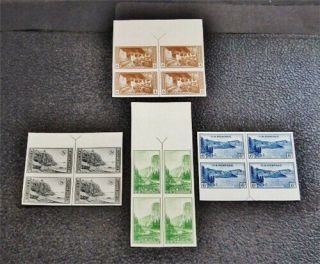 Nystamps Us Block Stamp 756//762 Mh Block Of 6 Arrow&guideline Top Or Bottom$25