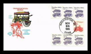Dr Jim Stamps Us Omnibus Transportation Coil Combo Fdc House Of Farnum Cover