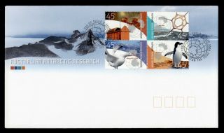 Dr Who 2002 Australian Antarctic Territory Research Block Fdc C124386