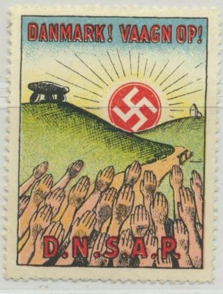 Denmark Dnsap Label Mnh Cinderella Poster Stamp (1)