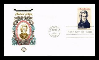 Us Cover Andrew Jackson Presidential Series Fdc House Of Farnum Cachet