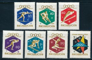 Hungary - Squaw Valley Olympic Games Mnh Sports Set (1960)