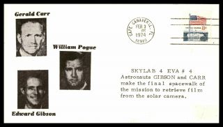 Mayfairstamps Us 1974 Skylab 4 Astronauts Cover Wwb_32591