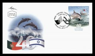 Dr Who 2017 Israel Portugal Dolphin Research Fdc Pictorial Cancel C124158