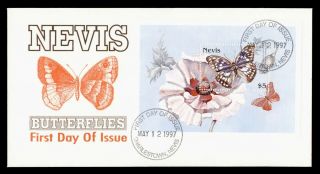 Dr Who 1997 Nevis Butterflies S/s Fdc C134893