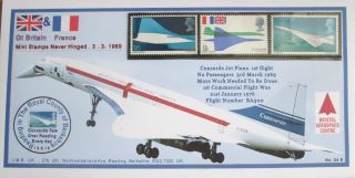 Gb Designed Fdc 1969 Concorde Set Of 3,  Mnh Stamps Gifts & Post (34e)