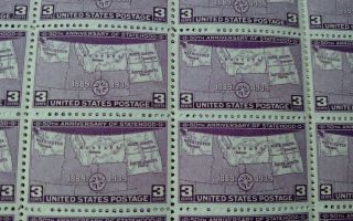 Us Mnh Full 50 Stamps Sheet Scott 858 50 Anniversary Statehood