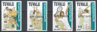 Tuvalu Mnh Scott 574 - 577,  Specimen,  1991 Issue,  South Pacific Games,  Set Of 4