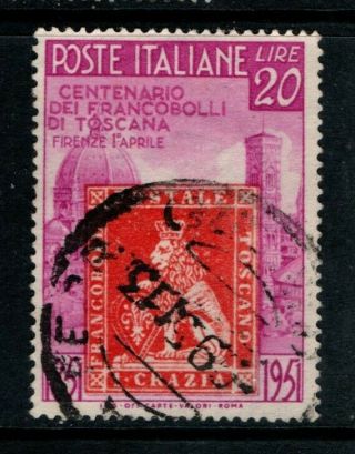 Italy 1951 First Tuscan Stamp 20 Lire Sg779