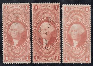 Tdstamps: Us Revenue Stamps Scott R70c (3) Washington