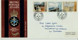 1971 Ulster Paintings Stamps British Forces First Day Cover Fpo 965 Pmk Re:c135