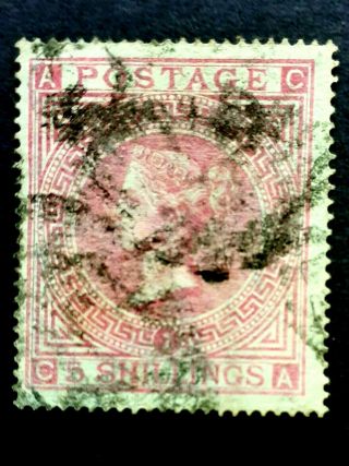 Great Britain Queen Victoria 5/ - Stamp As Per Photo.  Cv $360.  00