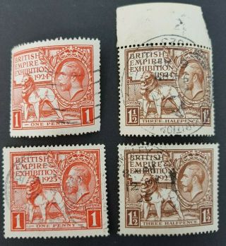 George V 1925 - British Empire Exhibition Wembley Pair 432 - 433 Vfu,  1924 Pair