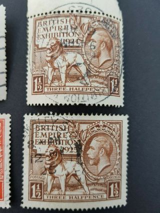 GEORGE V 1925 - British Empire Exhibition Wembley pair 432 - 433 VFU,  1924 pair 2