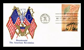 Dr Jim Stamps Us American Revolution Bicentennial Fdc Boerger Cover Philadelphia
