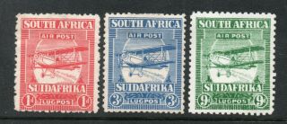 South Africa 1925 Airs Three Values