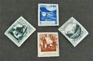Nystamps Liechtenstein Stamp 98//101 Og H/nh $39