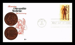 Dr Jim Stamps Us Osteopathic Medicine First Day Cover Craft Miami Florida