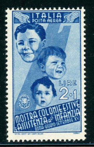 Italy Air Post Mnh Selections: Scott C92 2l,  1l Child Welfare Expo Cv$40,