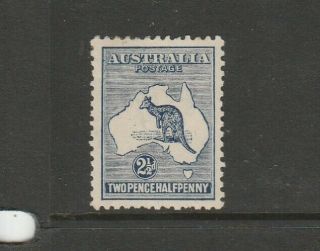 Australia 1915/27 Kangaroo,  2 1/2d,  Mm Sg 36,  See Note