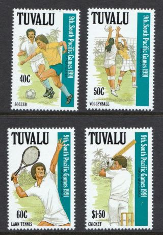 Tuvalu 1991 Ninth South Pacific Games - Mnh Set - Cat £16 - (212)