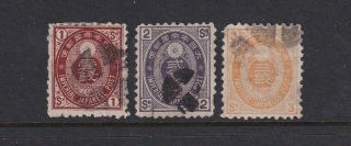 Japan Stamps Sc 68 - 70 Cv$33