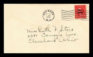 Dr Jim Stamps Us Molly Pitcher Overprint Scott 646 Fdc Cover Red Bank Jersey