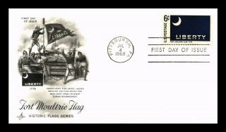 Dr Jim Stamps Us Fort Moultrie Flag Historic Flags First Day Cover Pittsburgh
