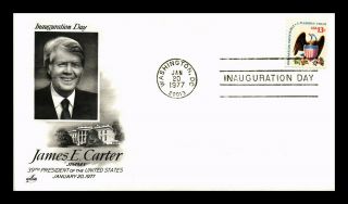 Dr Jim Stamps Us James Carter Inauguration Event Art Craft Cover Washington Dc