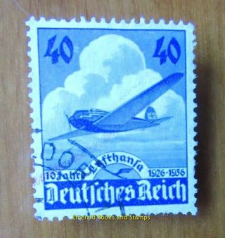 Ebs Germany 1936 10th Anniversary Of Lufthansa Michel 603 3346