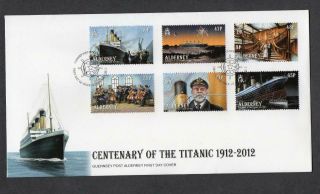 Alderney 2012 Centenary Of The Titanic Fdc