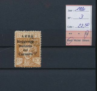 Lk66069 Italy Arbe 1920 Carnaro Overprint Fine Lot Cv 22,  5 Eur