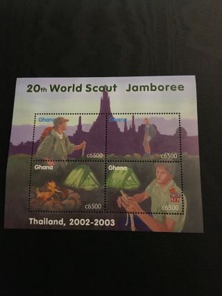 B22.  Ghana 20th World Scout Jamboree.  2002.  Sc 2327.  Mnh.  Cv $6.  00.