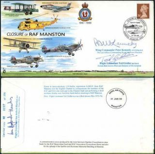 Js (cc) 60b Closure Of Raf Mantson Signed By Peter Kennedy And Ted Girdler