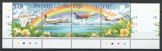 I670 Fiji 50th Anniversary Air Pacific Aviation 1set Mnh