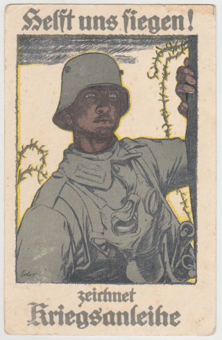 Germany Dr 1917 Illustr.  Pc War Loan/used Fieldpost