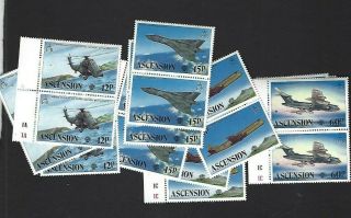 Ascension Is.  Sc 332 - 5 X6 (1983) Complete Mnh
