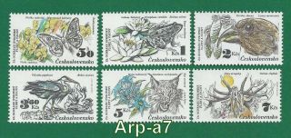 Czechoslovakia 1945 - 1992 Stamps Mi 2711/2716 Mnh 1983 Protection Of Nature