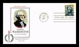 Dr Jim Stamps Us George Washington 5c First Day Cover Fluegel