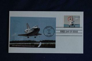 Space Shuttle Landing Priority Mail $3.  20 Stamp Fdc Bullfrog Cachet S 3261 05587