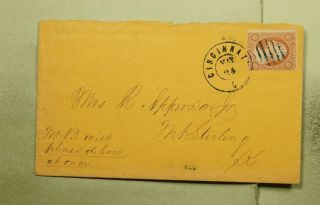 Dr Who 1850s Cincinnati Oh Fancy Cancel To Mt Sterling Ky E44885