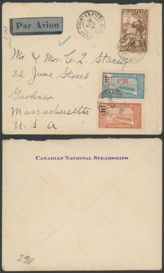 Guadeloupe 1938 - Air Mail Cover To Usa 34823/16