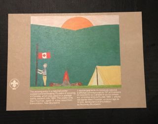 Canada.  15th World Scout Jamboree Post Card.  Mnh.  1983.