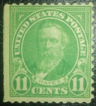 Travelstamps: 1922 - 25 Us Stamps Scott 563,  Hayes,  11 Cents,  Og,  Mnh