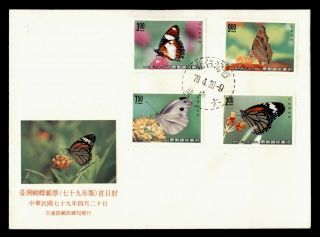 Dr Who Taiwan China Butterfly Fdc C126219