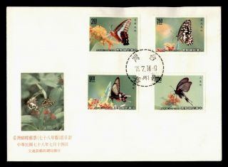 Dr Who Taiwan China Butterfly Fdc C126218