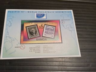 Samoa 1997 Sg Ms1005 Pacific 97 Stamp Exn Mnh