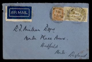 1932 India Airmail Cover To England