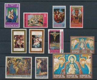 Lk76585 World Religious Art Paintings Fine Lot Mnh
