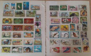 Stamps,  Mongolia,  113 Different off paper. 2